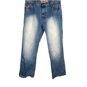 Vintage Akademiks 38/31 Jeans Classic Heavy Denim Baggy Loose Straight Leg 90s‎